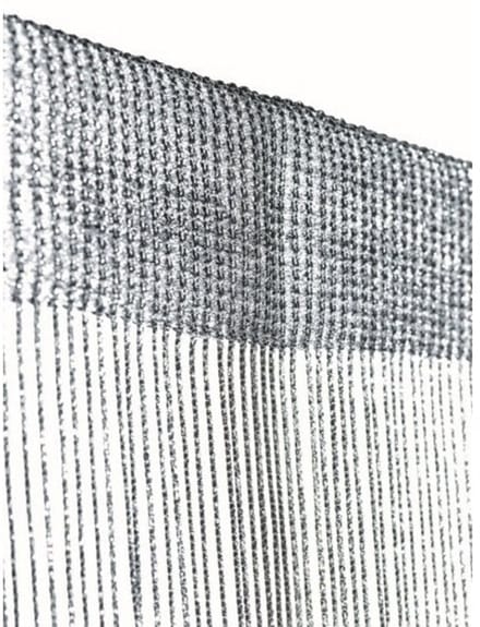 Marissa Lurex Draadgordijn zwart/zilver 90x250cm