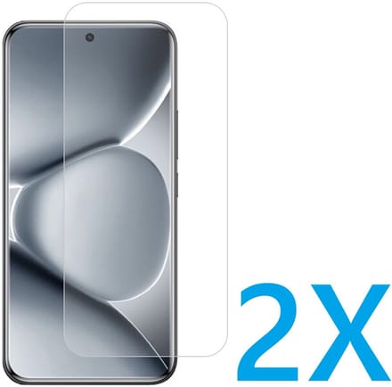 Glasplaatje Geschikt voor: Xiaomi 15 Ultra - 2x Screenprotector - screen protector - glas - bescherm - beschermglas