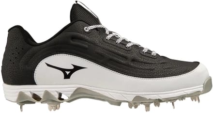 Mizuno - MLB - Ambition 3 - Low - Metal Spikes - Honkbalschoenen - Black/White - US 9