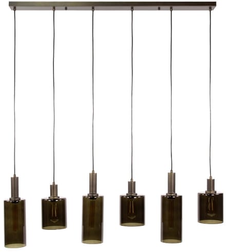 AnLi Style Hanglamp Sepiora 6-lichts / Sienna bruin