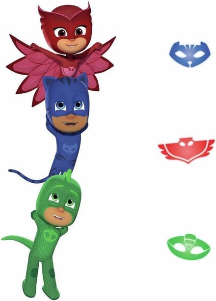 muurstickers PJ Masks vinyl 6 stuks