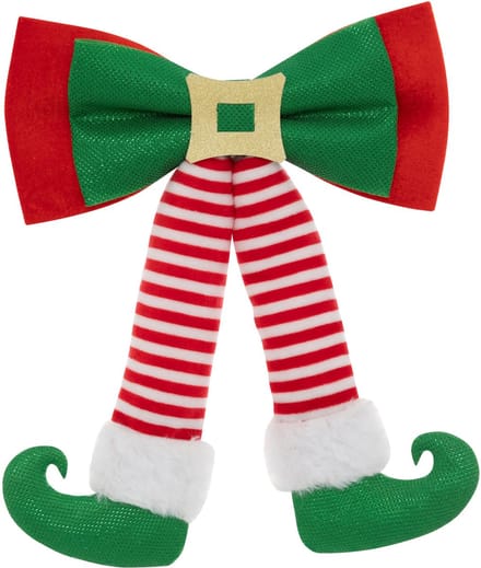 Fééric Lights and Christmas Kerststrik Elf - Set van 4 stuks - 32x24cm - Voor de kerstboom - Multi