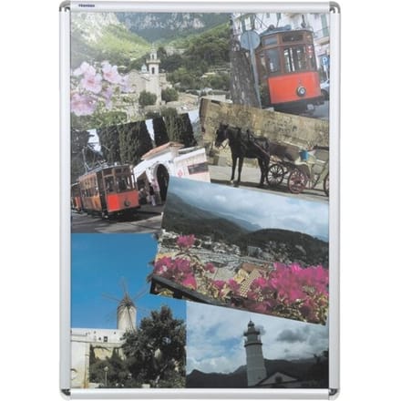 Franken BS0704 Fotowisselframe Transparant, Zilver (b x h x d) 624 x 871 x 12 mm DIN A1