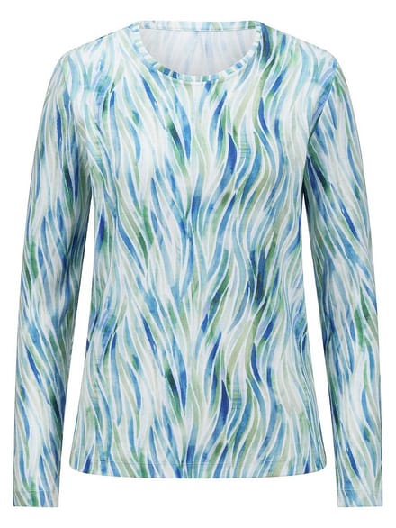 Shirt ronde hals Van Peter Hahn wit