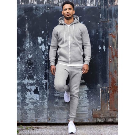 Enzo | Heren Zip Up Hoodie Tracksuit Set - Grijs