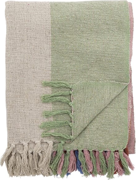 Bloomingville Plaid Kitta naturel 160x130cm