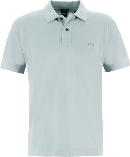 BOSS Pallas regular fit polo - pique - lichtblauw