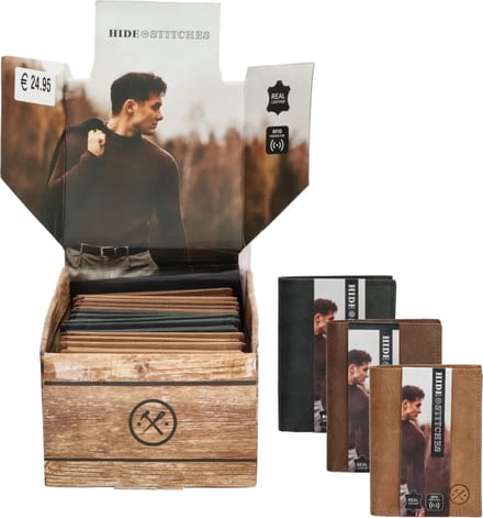 Hide & Stitches Johan van Amstel Portemonnee - Assorti