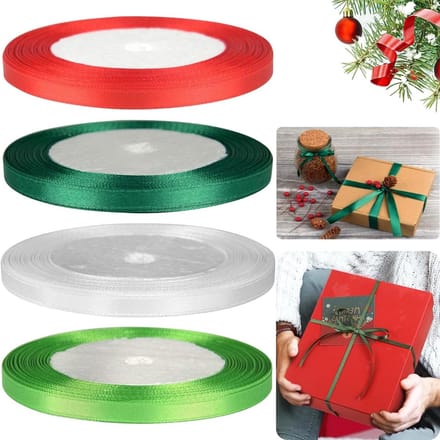 Dailygoods- Satijnen Lint Set - 4 Rollen - Cadeaulint - Decoratielint