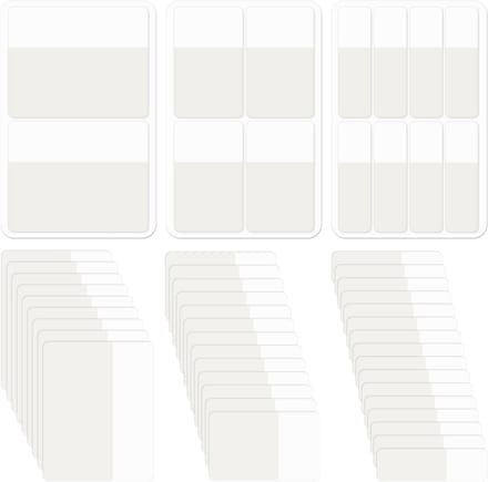Dailygoods- Pagina Markers 280 Stuks - Zelfklevende Strips - Indextabs - Bladwijzers - Plakstrips - Plastic - 5,2 x 4 cm - Index Tabs
