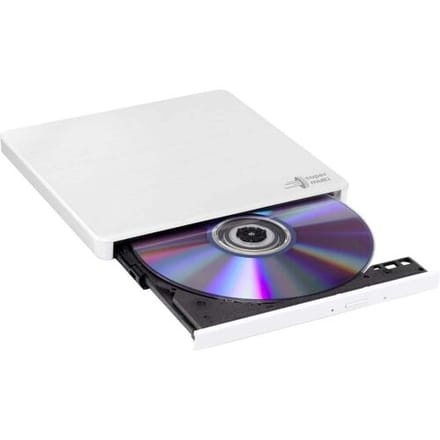Hitachi - LG GP60NW60 Slanke Draagbare DVD-Writer - DVD writer - USB 2.0 - Wit
