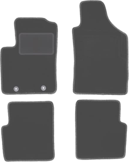 Grafiet automatten voor: Fiat 500 cabrio, hatchback (2007-2013)