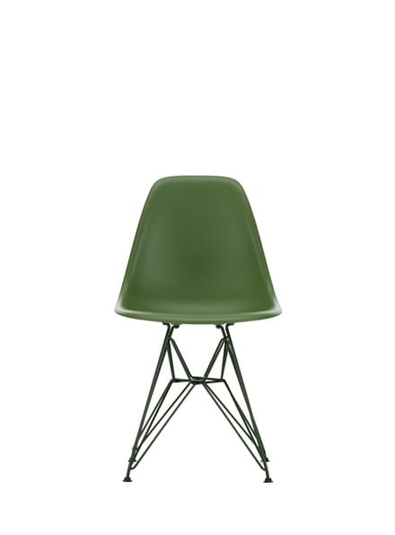 Vitra DSR Colours Eames Plastic Side Chair - forest RE - Glijders voor harde vloer