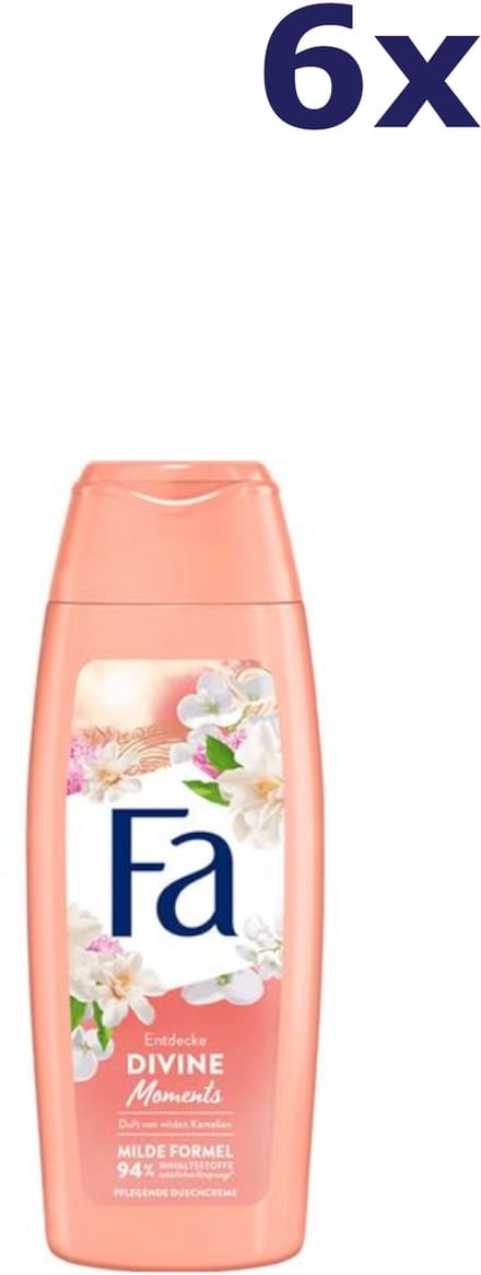 6x Fa douchegel 250ml Divine Moments