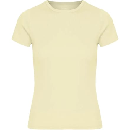 Dames-T-shirt Colorful Standard Rib Soft Yellow