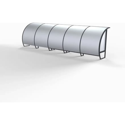 Volledig aluminium 15-persoons touch shelter Sodex Sport