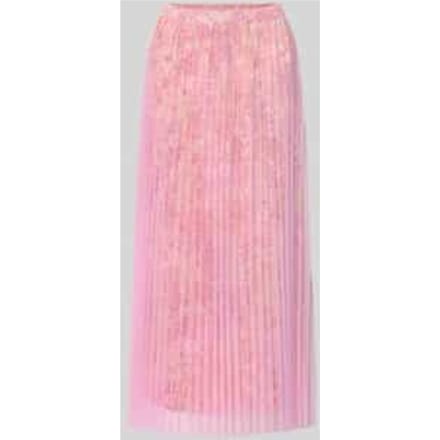 regular fit midirok in plissé-look