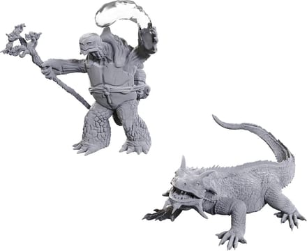 D&D Nolzur's Marvelous Miniatures Tortle Druid & Wild Shape Giant Lizard