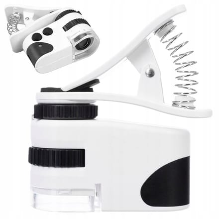 VERK Group MPK10 - Telefoon Microscoop - 60x Zoom - UV Licht - LED Verlichting