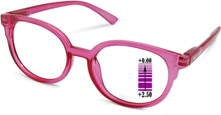 Leesbril Vista Bonita Nova Progressief-Cherry Lips Pink -+2.50
