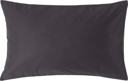 Homescapes Luxe Satijn Kussensloop 50x75 cm – Antracietgrijs – 100% Egyptisch Katoen – Draaddichtheid 1000