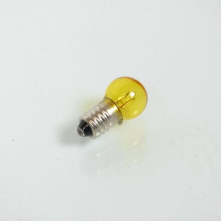 gele lamp 12v 6w schroeflamp e10 lampvoet voor bromfiets motorfiets cyclo