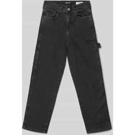 Straight fit jeans met logopatch, model 'Hammers'