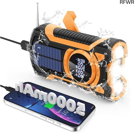Noodradio Solar Opwindbaar - Noodpakket voor Thuis - Noodrantsoen - Signaal