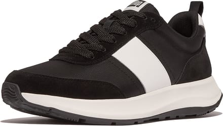 FitFlop FitFlop F-Mode Flow Sneaker - Mixed Materials ZWART - Maat 44