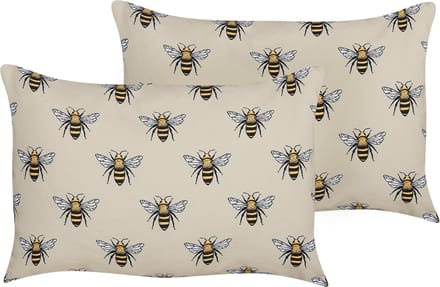 CANNETO - Tuinkussen set van 2 - Beige - 40 x 60 cm - Polyester
