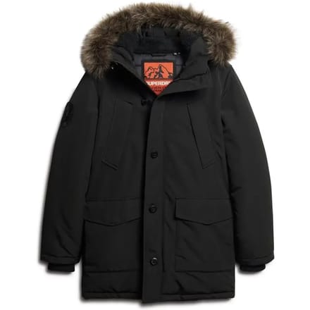 Parka met een capuchon en nepbont Superdry Everest
