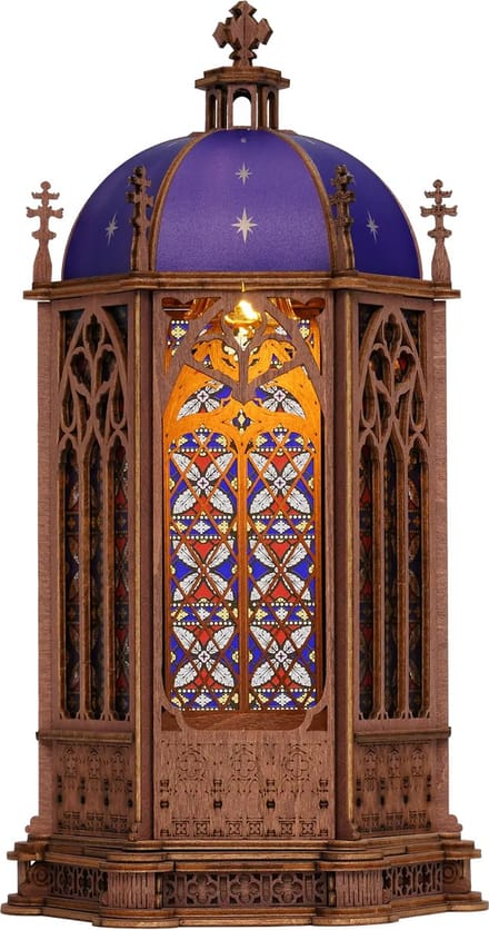 Robotime Starry Dome Cathedral - Rolife Rose Window Cathedral Series - TGA02 - Kerk - Kathedraal - Bouwpakket - Knutselen