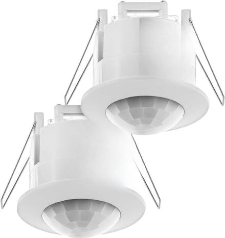 KAD® Buitenlamp met Bewegingssensor - 360° Kijkhoek - Bewegingssensor - Bewegingsmelder - Wit - 8cm x 8cm x 8cm