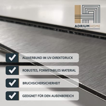 Aluminium Composiet Plaat - Wanddecoratie - Interieur Styling - Hoge Stabiliteit - 50 x 30 cm - Wit