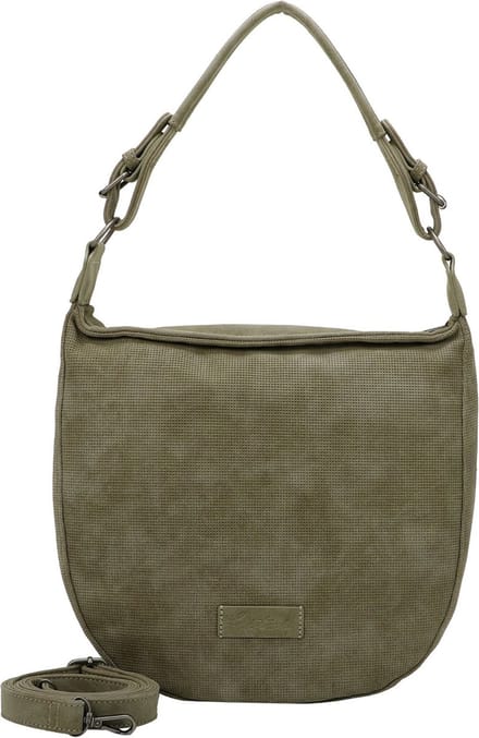 Fritzi aus Preußen Schoudertas Jazy01 Dotty Hobo Bag Moss Kaki