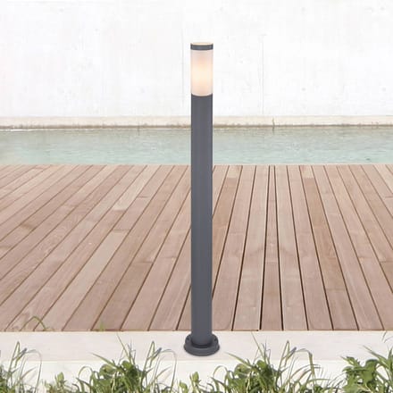 Elegante buitenlamp | E27 | Antraciet | IP44 | RVS | 60W | Buitenverlichting