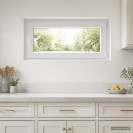 vidaXL - Kleur - binnenkant - kelderraam - Wit - RISOR - 100 - x - 55 - cm
