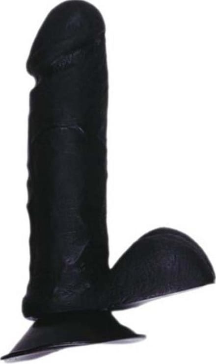 BP - Dildo met Scrotum - 15 cm - Zwart