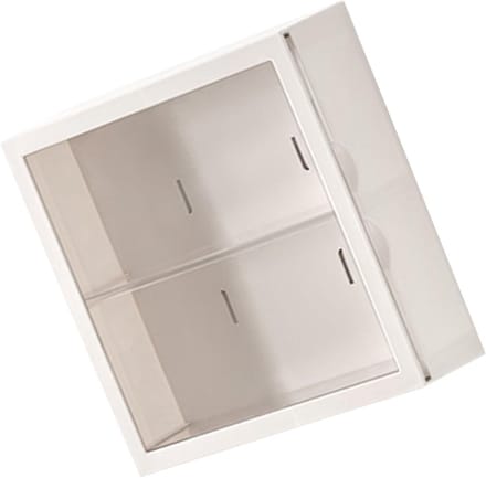 Speelgoed Vitrine - Opbergdoos Display - Verzamelobjecten Tonen - Zonder Boren Montage - 28 x 27 x 10 cm - Wit