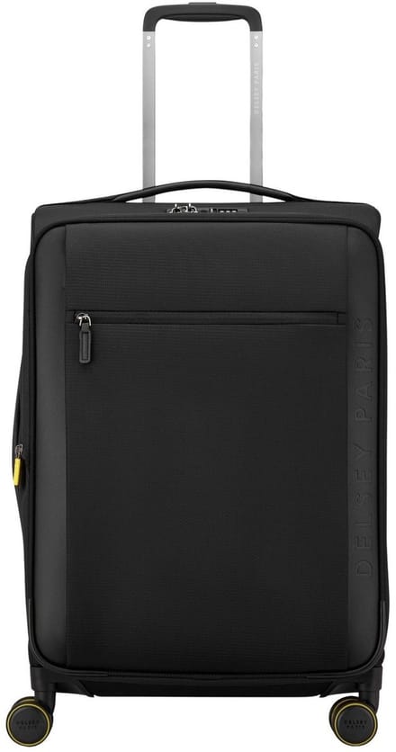 DELSEY Montmartre 3 – Medium reiskoffer 66 cm – Uitbreidbaar – Wasbare voering – TSA-slot – Black