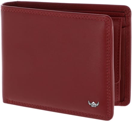 Golden Head Leren portemonnee Polo RFID Protect Scheintasche 1427 Rot donkerrood