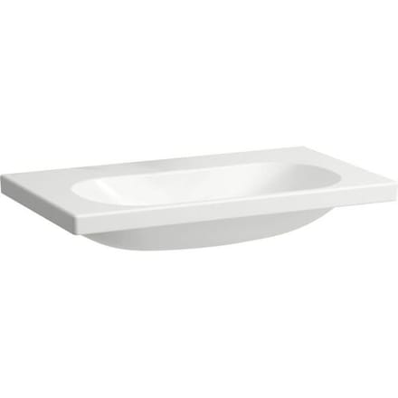 LAUFEN LUA Countertop washbasin 80 x 46 cm without tap hole, without overflow H8160870001421