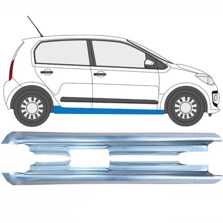 Volledige dorpel voor Volkswagen UP! 2011- / Links + Rechts / Set