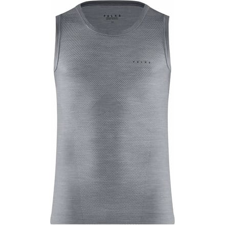 FALKE Wool-Tech Light sneldrogend wol functioneel materiaal mouwloze functioneel shirt heren grijs - maat L