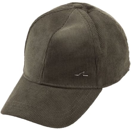 Paul & Shark Shark  Fin Corduroy Baseball Cap Forest Night / male