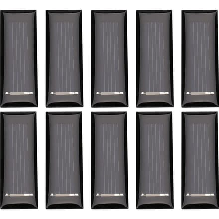 10 stuks 0.5V 100MA Mini Draagbaar Polycrystalline Zonnepaneel DIY Stroommodule Lader 53*18MM black