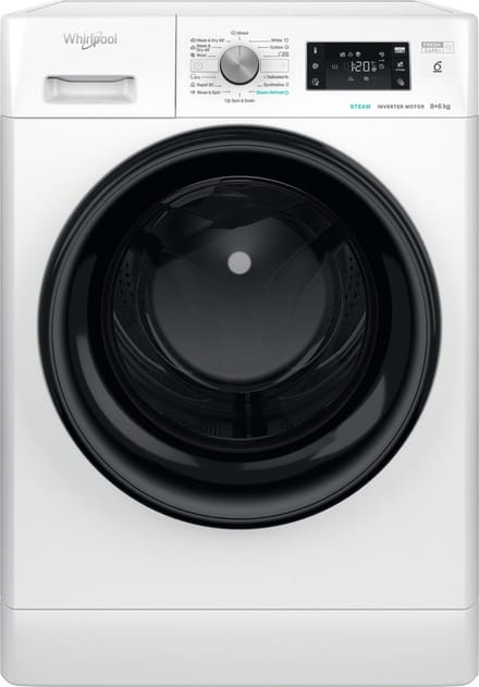 Whirlpool FFWDB 864349 BV EE - Was-droogcombinatie - Vrijstaand - Voorbelading - Wit