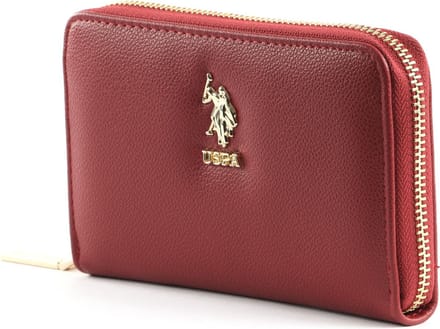 U.S. POLO ASSN. Portemonnee New Jones Zip Around Wallet Red Rood