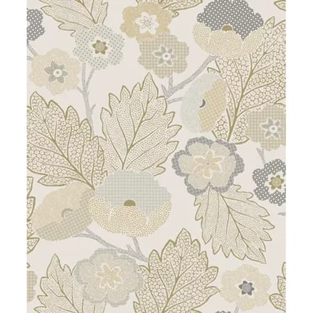 Decoprint Antibes Behang abstracte bloemen en bladeren - AN28270   5415058090234   Behang