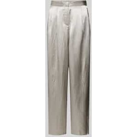 Wide leg stoffen broek in metallic, model 'SELENE'